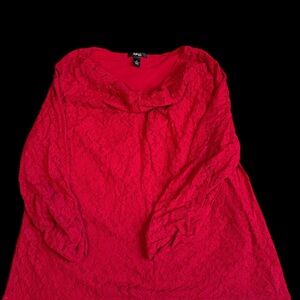 Style & Co. Red Lace Top